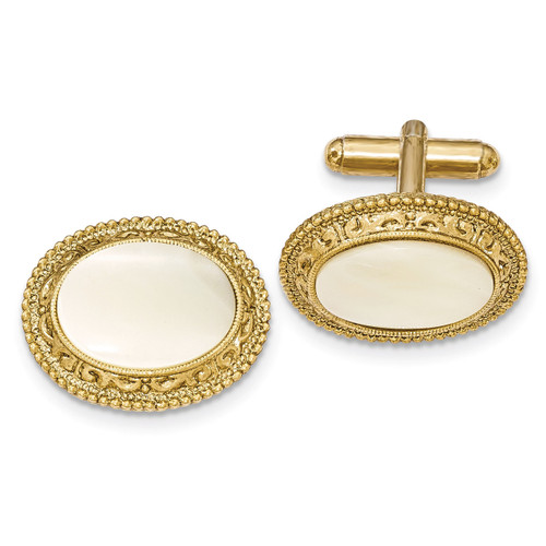 Mother of Pearl Cufflinks Gold-tone BF2715
