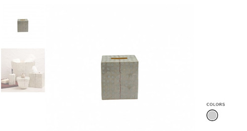 Casafina Capiz Ostrich Boutique Tissue Box Ostrich 4576