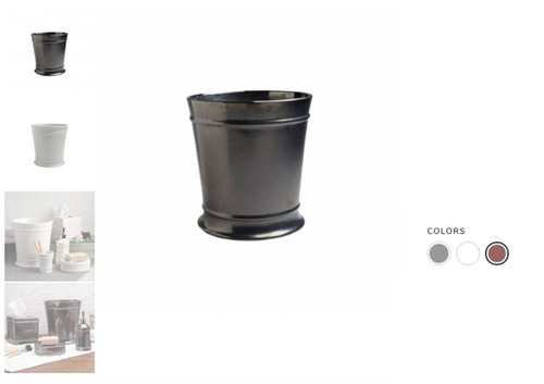Casafina Lexington Waste Basket Bronze 8021