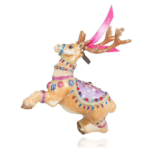 Jay Strongwater Prancer Reindeer Glass Ornament SDH2277-207