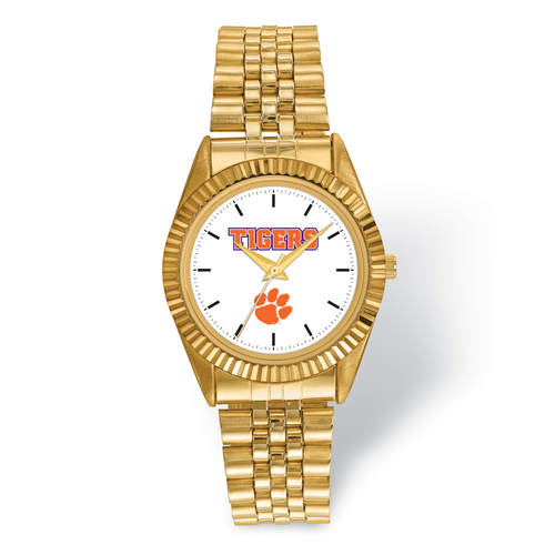 Clemson University Pro Gold-tone Mens Watch MPN: CU166 UPC: 191101126178
