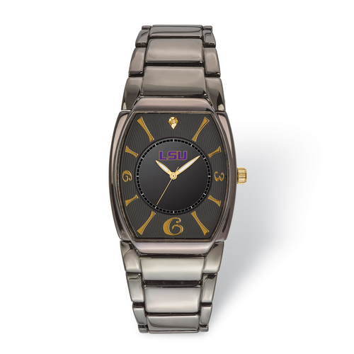 Louisiana State University Executive Black-plated Watch MPN: LSU168 UPC: 191101125218