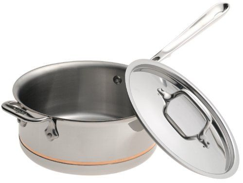 All Clad Copper Core 3 Qt. Sauce Pan with Loop & Lid