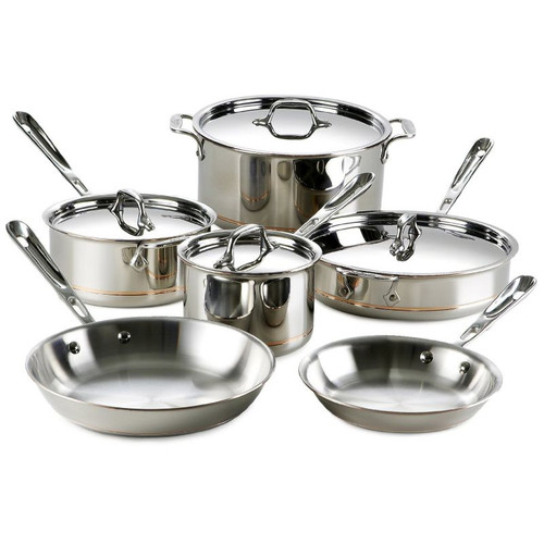 All Clad Copper Core 10 Piece Cookware Set
