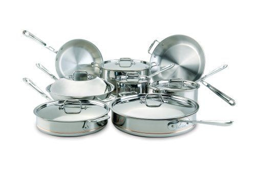 All Clad Copper Core 14 Piece Cookware Set