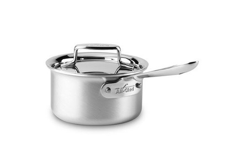 All Clad d5 Brushed Stainless 1.5 Qt. Sauce Pan with Lid