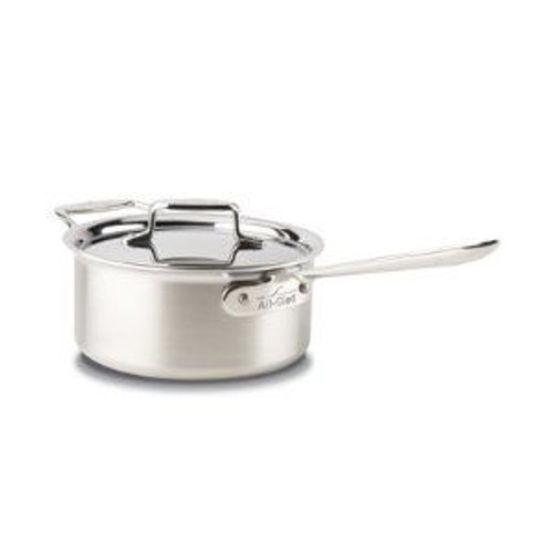 All Clad d5 Brushed Stainless 3 Qt. Sauce Pan with Lid