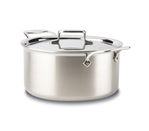 All Clad d5 Brushed Stainless 8 Qt. Stockpot with Lid