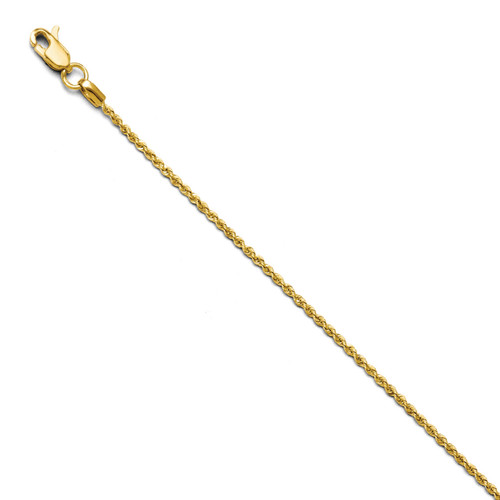 1.0mm Solid Rope Chain 16 Inch - 14k Gold 929-16