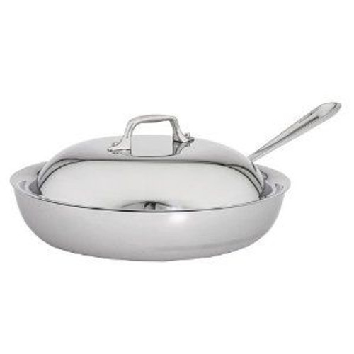 All Clad Stainless 11 Inch French Skillet with Lid