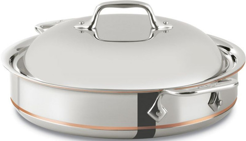 All Clad Copper-Core 5-Ply 3 Qt. Sauteuse with Dome Lid