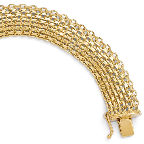 Polished Bracelet 8 Inch - 14k Gold LF331-8