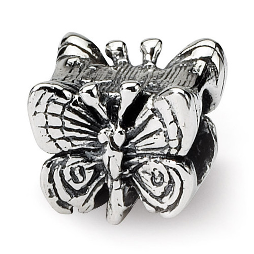 Butterfly Bead - Sterling Silver QRS1231