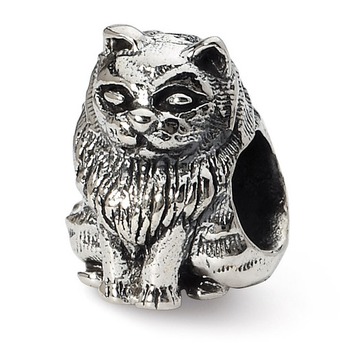 Birman Cat Bead - Sterling Silver QRS1272