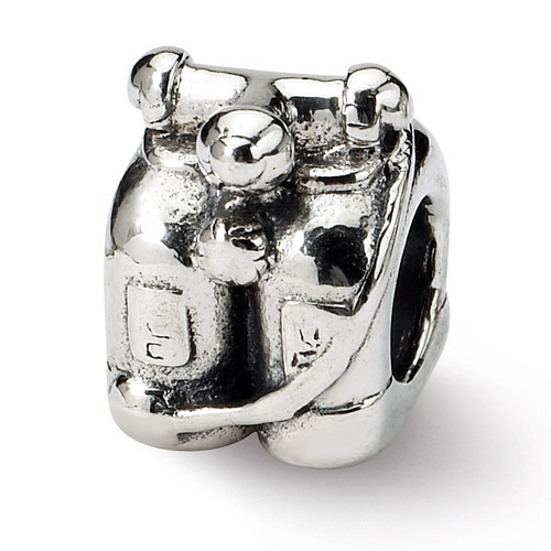 Scuba Tanks Bead - Sterling Silver QRS1619