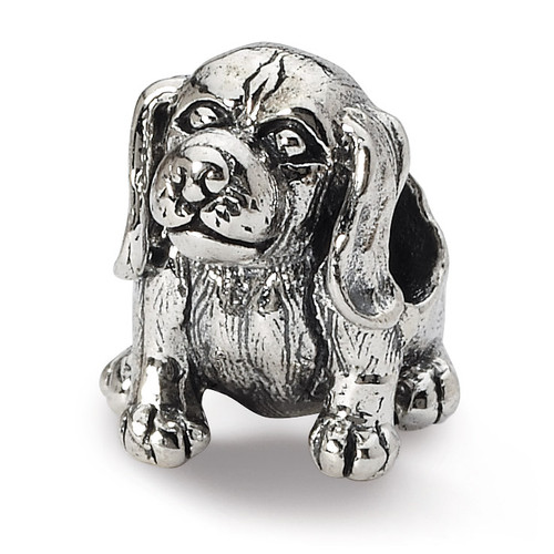 Beagle Bead - Sterling Silver QRS1783