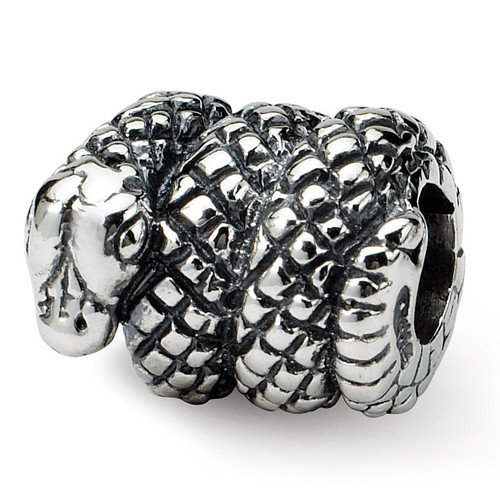 Snake Bead - Sterling Silver QRS248