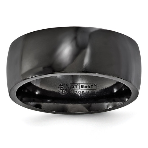Edward Mirell Black Titanium 8.5mm Band EMR139