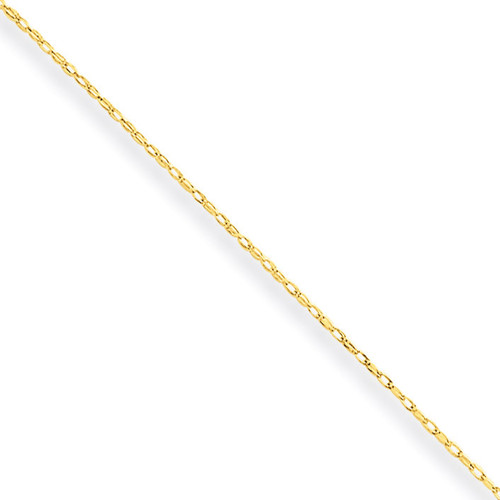 Carded Cable Rope Chain 16 Inch 10k Gold 10K5RY-16