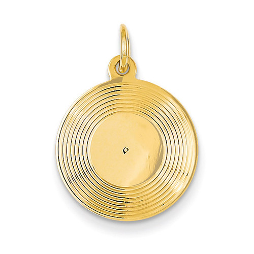 Record Album Charm 14k Gold A0564/L