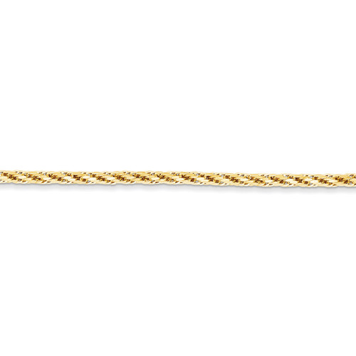 Hollow Chain 24 Inch 14k Gold Diamond-cut BC132-24