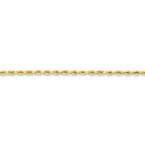 2.9mm Hollow Rope Chain 20 Inch 14k Gold BC134-20