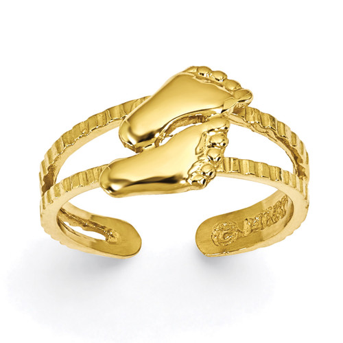 Feet Toe Ring 14k Gold C2069