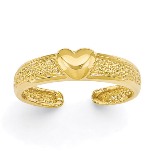 Heart Toe Ring 14k Gold C2071