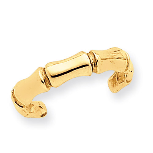 Bamboo Toe Ring 14k Gold C2094