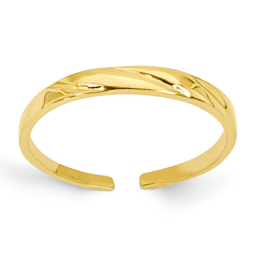 Fancy Toe Ring 14k Gold C2096