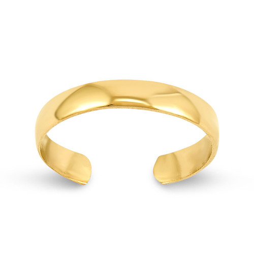High Polished Toe Ring 14k Gold C2098