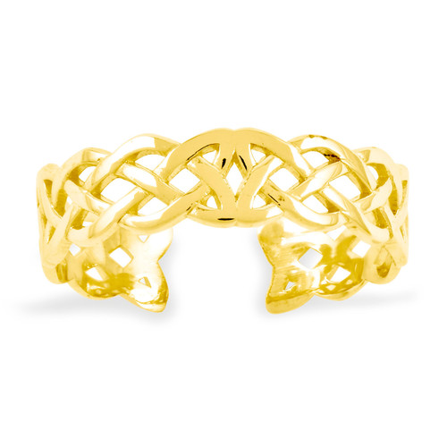 Celtic Knot Toe Ring 14k Gold D1939