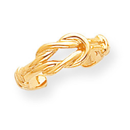 Love Knot Toe Ring 14k Gold D1958