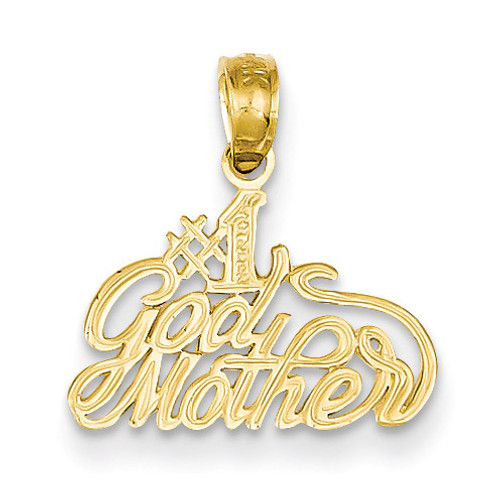 #1 Godmother Pendant 14k Gold D3964
