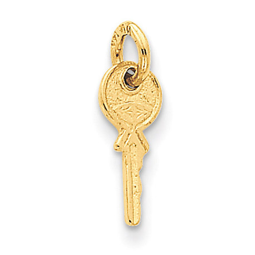 Small Key Charm 14k Gold K1669
