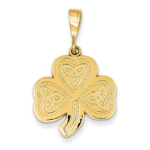 Trinity Clover Pendant 14k Gold K2743