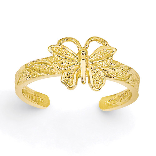 Butterfly Toe Ring 14k Gold K3830
