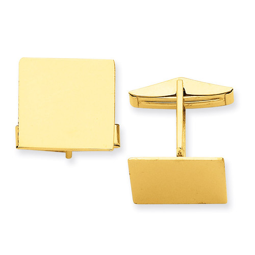Square Cufflinks 14k Gold MC253