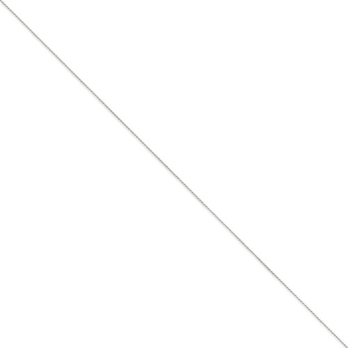 0.65mm Diamond-cut Spiga Pendant Chain 20 Inch 14k White Gold PEN153-20