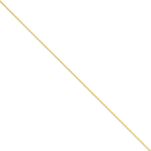 1.5mm Diamond-cut Wheat Chain 20 Inch 14k Gold PEN276-20