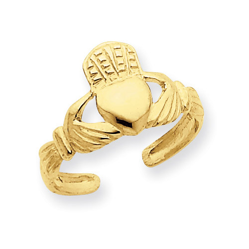 Claddagh Toe Ring 14k Gold R399