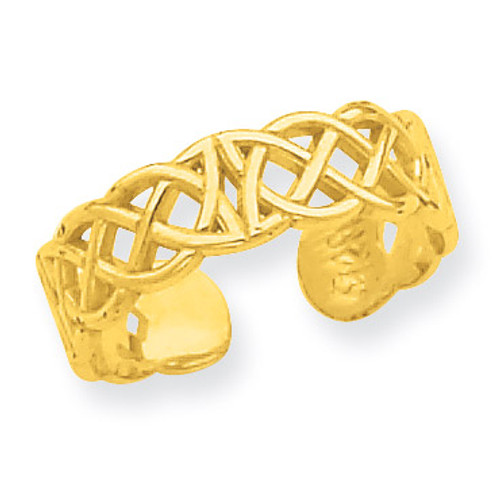 Celtic Toe Ring 14k Gold R549