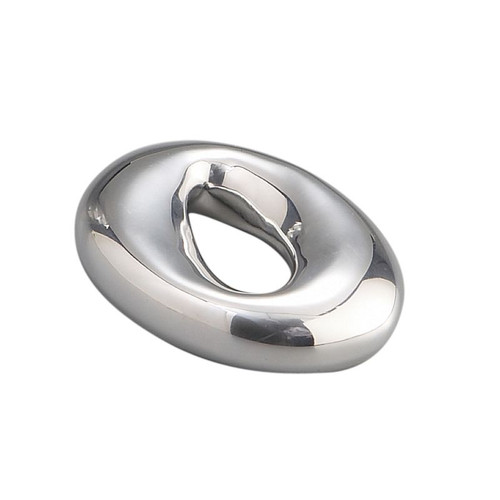 Nambe Baby Namb Rattle 3.25" L x 2.5" W x .75" H Engravable Stainless Steel