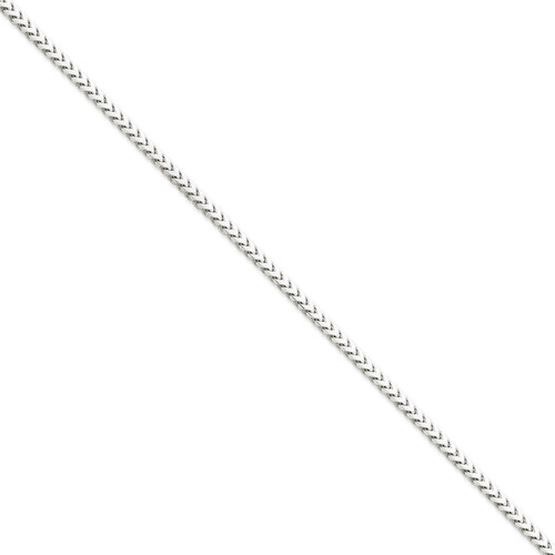 3.0mm Franco Chain 24 Inch 14k White Gold WFRA100-24