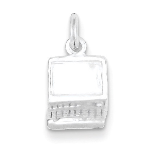 Laptop Charm Sterling Silver QC7079