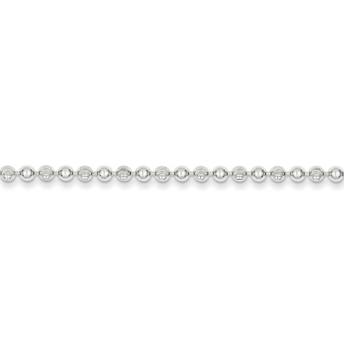 10 Inch 3mm Bead Anklet Sterling Silver QFC166-10