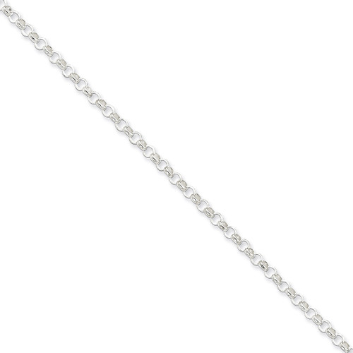 24 Inch 3.0mm Belcher Light Chain Sterling Silver QFC74-24
