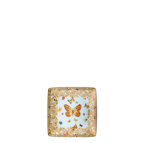 Versace Butterfly Garden Canape Dish Porcelain 4 3/4 inch Square