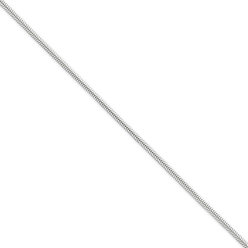 20 Inch 2mm Round Snake Chain Sterling Silver QSN060-20