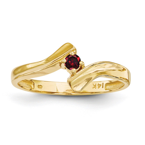 1 Birthstone Mothers Ring 14k Gold Polished XMR13/1